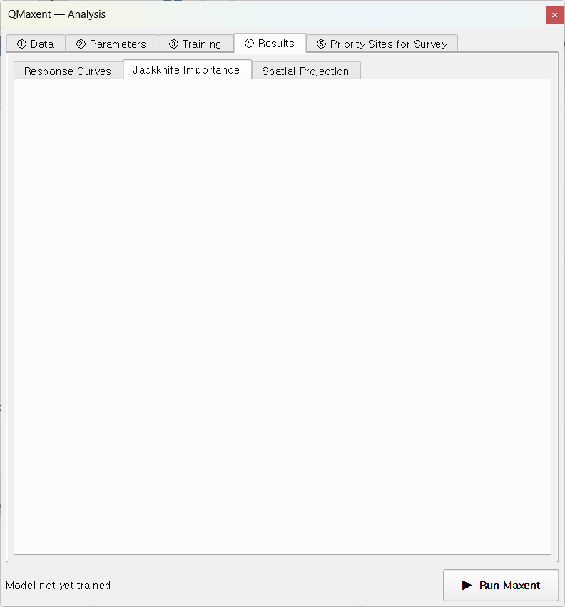 ROC and Jackknife panels in the Results tab